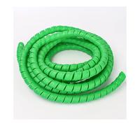UYFRD Tubo de bobinado de 1/5 m de 8/10/14/16/20/25 mm, organizador de cables, funda de protección de tubo, funda protectora en espiral (verde, 12 mm x 5 metros)