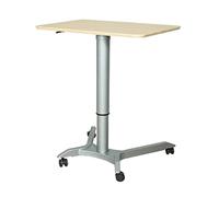 UYHBCNQD Escritorio de pie sobre la cama, mesita de noche con ruedas, mesa de ordenador portátil, ajustable, portátil, bandeja para laptop, escritorio de pie, inclinable, cama de hospital con ruedas