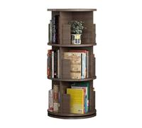 UYHBCNQD Estantería giratoria de madera para libros con rotación de 360 grados, estantería de almacenamiento de moda para oficina en casa, estantería multicapa