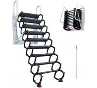 UYHBCNQD Manual de la Escalera del ático Monte de Pared Plegable escaleras Loft con pasamanos, escaleras Loft prácticas escaleras de ático Simple para Uso al Aire Libre