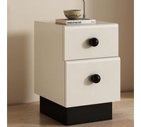 UYHBCNQD Mesitas de noche de madera maciza, elegante y práctica, con 2 cajones, mesita de noche de 30/40 cm, mesita de noche para dormitorio