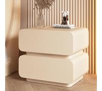 UYHBCNQD Mesitas de noche exquisitas de madera maciza, moderna mesa auxiliar con 2 cajones, cómoda, mesita de noche