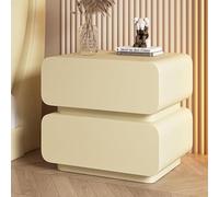 UYHBCNQD Mesitas de noche exquisitas de madera maciza, moderna mesa auxiliar con 2 cajones, cómoda, mesita de noche
