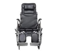 UYHBCNQD Silla de ruedas de transporte para adultos con respaldo alto, silla de ruedas de transporte de aluminio, plegable, portátil, manual, ayuda de movilidad