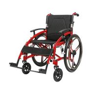 UYHBCNQD Silla de ruedas de transporte, silla de ruedas autopropulsada manual, con rueda trasera antivuelco de 24 pulgadas, para adultos, ergonómica, deportiva, ayuda a la movilidad