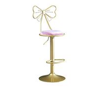 UYHBCNQD Taburete de bar de lujo, giratorio, altura ajustable, taburete de bar, mariposa creativa, respaldo de metal, altura de bar, taburete, cojín de terciopelo, silla de bar fácil de mover