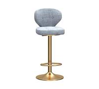UYHBCNQD Taburete de bar giratorio, silla de bar regulable en altura con respaldo, taburete de bar con estructura de metal, sillas de comedor, taburete de bar fácil de mover