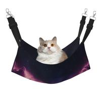 UYHhgqw Angels In The Polar Night Hamaca para mascotas, hamaca de terciopelo para gatos, correas ajustables con ganchos de metal, perfecta para mascotas pequeñas