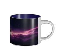 UYHhgqw Angels in The Polar Night - Taza de cerámica para mujer, tazas de café, gran capacidad y asa, para oficina, hogar