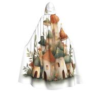 UYHhgqw Disfraz de bruja de Halloween The Secret Of Mushroom House - Capa con capucha para hombre y mujer - Disfraz de terror de Halloween - Disfraz de cosplay