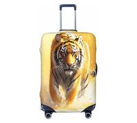 UYHhgqw Fierce Northeast Tiger - Funda protectora duradera para maleta, antiarañazos, para equipaje de 18 a 32 pulgadas, Black, L
