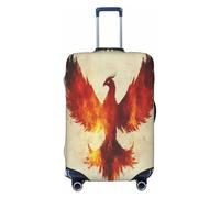 UYHhgqw Fire Phoenix - Funda protectora duradera para maleta, antiarañazos, para equipaje de 18 a 32 pulgadas, Black, L