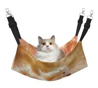 UYHhgqw Happy White Horse - Hamaca de terciopelo para gatos, correas ajustables con ganchos de metal, perfecta para mascotas pequeñas