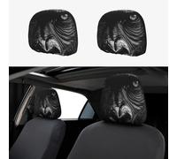 UYHhgqw Save the Gorila - Fundas para reposacabezas de coche, 2 piezas, accesorio divertido y elegante para asiento de automóvil, ajuste universal para la mayoría de los coches