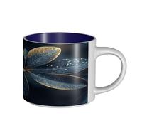 UYHhgqw Taza de cerámica de hoja dorsal de tortuga para mujer, tazas de café, gran capacidad y asa, para oficina, hogar