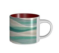 UYHhgqw The Beauty of Lines - Taza de cerámica para mujer, tazas de café, gran capacidad y asa, para oficina, hogar