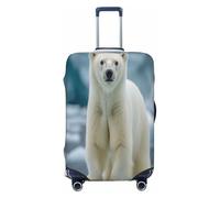 UYHhgqw The Gaze of A Polar Bear - Funda protectora duradera para maleta, antiarañazos, para equipaje de 18 a 32 pulgadas, Black, XL