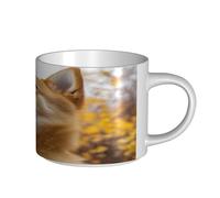 UYHhgqw The Little Dog Gazing at The Sky Taza de cerámica para mujer, tazas de café, gran capacidad y asa, para oficina, hogar