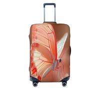 UYHhgqw The Red Butterfly - Funda protectora duradera para equipaje, antiarañazos, se adapta a equipaje de 18 a 32 pulgadas, Black, M