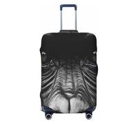 UYHhgqw The Silent Gorilla - Funda protectora duradera para equipaje, antiarañazos, se adapta a equipaje de 18 a 32 pulgadas, Black, S