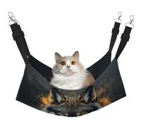 UYHhgqw The Wolf Head In Gaze - Hamaca para mascotas de terciopelo, correas ajustables con ganchos de metal, perfecta para mascotas pequeñas