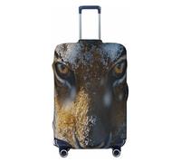 UYHhgqw Tiger's Gaze - Funda protectora duradera para maleta, antiarañazos, para equipaje de 18 a 32 pulgadas, Black, S