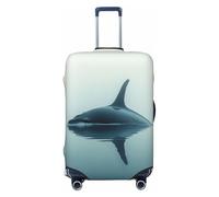 UYHhgqw Whales On The Sea Surface - Funda protectora duradera para maleta, antiarañazos, para equipaje de 18 a 32 pulgadas, Black, L