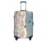 UYHhgqw White Fox - Funda protectora duradera para equipaje, antiarañazos, para equipaje de 18 a 32 pulgadas, Black, XL