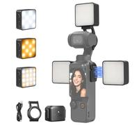 Uyled 3 luces de relleno magnético para DJI Osmo Pocket 3 / Xtra Muse, 500 mAh recargable, luz de video LED ligera CRI ≥95, 3 modos de color/2 niveles de brillo, para grabación de video Selfie Vlog
