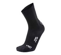 UYN Biking - Medias técnicas para ciclismo de mujer, Mujer, S100087, Black/White, 39-40