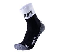 UYN Calcetines de ciclismo Light transpirables de corte alto para hombre, Hombre, S100082, Black/White, 35-38