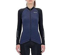 UYN Lady Biking GRANFONDO OW Shirt Long_SL. Camiseta de Manga Larga, Mujer, Peacot/Blackboard, XL
