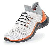 UYN City Running Black Sole, Sneaker Hombre, White/Orange, 40 EU