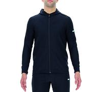 UYN City Running Ow Hooded Full Zip, Sudadera Hombre, Blackboard, S