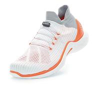 UYN City Running, Sneaker Mujer, White/Orange, 41 EU