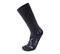 UYN Explorer - Calcetines de senderismo para mujer, Mujer, Calcetín técnico para senderismo, S100057, Black Melange/Anthracite, 35-36