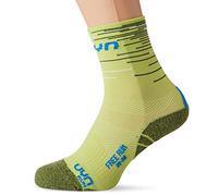 UYN Free Run - Calcetines de running para hombre, Hombre, S100139, Green Lime/Frenc Blu, 35-38