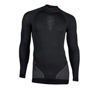 UYN Fusyon UW - Camiseta de Manga Larga para Hombre, Hombre, U100076, Caviar/Beige/Bordeaux, Large/Extra-Large