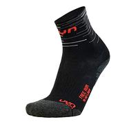 UYN Lady Free Run - Calcetines para hombre (2 unidades), Hombre, Calcetín., S100195, negro/rojo/turquesa/coral., 35-36