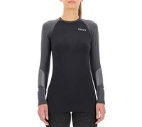 UYN Lady Marathon OW Shirt Long_SL Camiseta de Manga Larga, Mujer, Peacot/Black/River Blue, XS