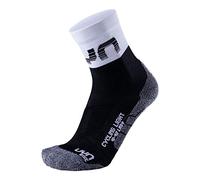 UYN Light - Calcetines de Ciclismo para Mujer, Mujer, S100083, Blanco/Negro, 35/36