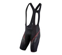 UYN Man Biking Alpha OW Bib - Pantalón Corto de Ciclismo para Hombre, Hombre, O101253, Color Negro y Rojo., Large