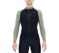 UYN Man Biking GRANFONDO OW Shirt Long_SL. Camiseta de Manga Larga, Hombre, Blackboard/Vetiver, s