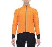 UYN Man Biking Packable AEROFIT Jacket Chaqueta, Hombre, Orange/Black, l