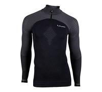 UYN Man Running Alpha OW LG_SL. Zip Up - Camiseta de Running para Hombre, Hombre, Camiseta para Correr., O101423B600XL, Pizarra Negra., Extra-Large