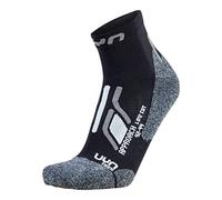 UYN Man Trekking Approach Low Cut Socks Calcetín, Hombre, Negro/Gris, 39-41