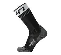 UYN Men Runner's One Mid Socks - Ropa de running para correr, color negro, talla 45-47