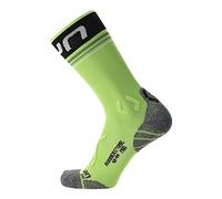 UYN Men Runner's One Mid Socks - Ropa de running para correr, color verde, talla 42-44