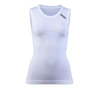 UYN Motyon - Camiseta Interior térmica Ligera de Primera Capa para Mujer, sin Mangas, Mujer, U100083, White/Anthracite, L-XL