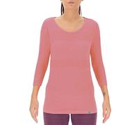UYN O101986 Natural Training OW Three SL_ T-Shirt Women's Mezcla de Rosa neón L